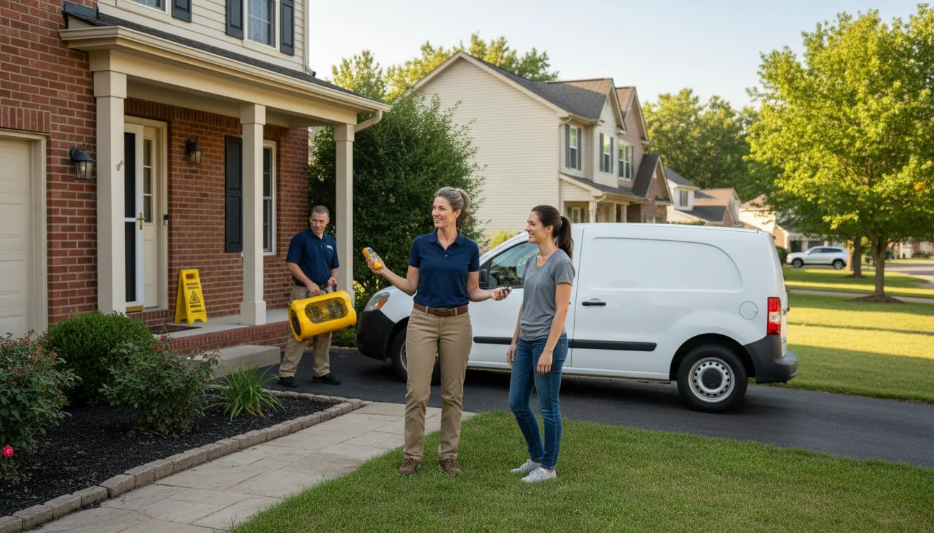 Residential water damage restoration in Black Creek, NC